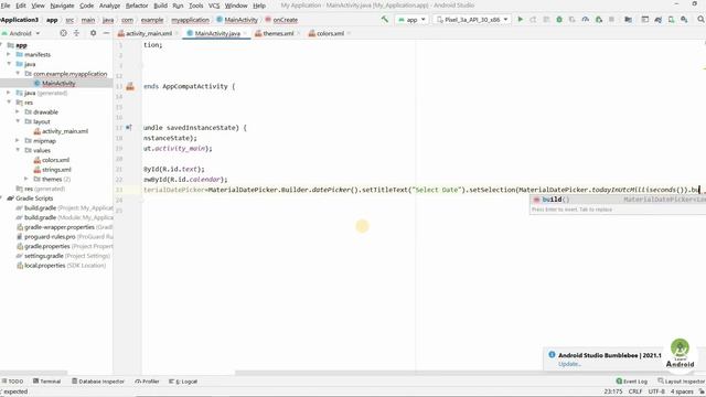 Date picker dialog in android studio | How to open calendar in android | Date picker dialog #26 смотреть онлайн