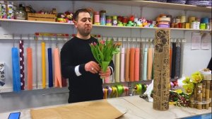 как быстро упаковать тюльпаны ??