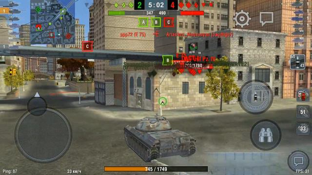 World of Tanks Blitz Leopard PT A (карта Нью-Бэй режим Превосходство) смотреть онлайн