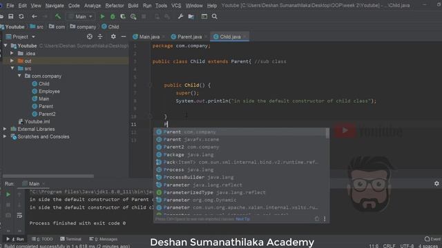 OOP 13 - Java Super Keyword in Sinhala смотреть онлайн