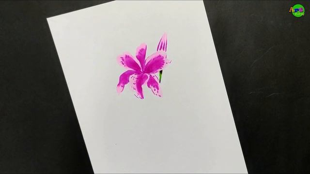 Beautiful Lily Flower || Brush Pen Drawing With Water || Unique style || 30 Days Challenge || Day # смотреть онлайн