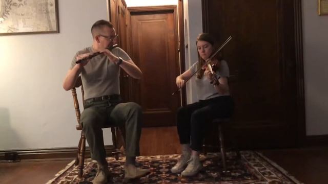 The Tailor's Thimble/The Red Haired Lass | Will Woodson & Caitlin Finley, Irish Flute And Fiddle