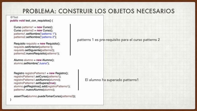 Uso del builder pattern: unit tests sobre clases de dominio смотреть онлайн
