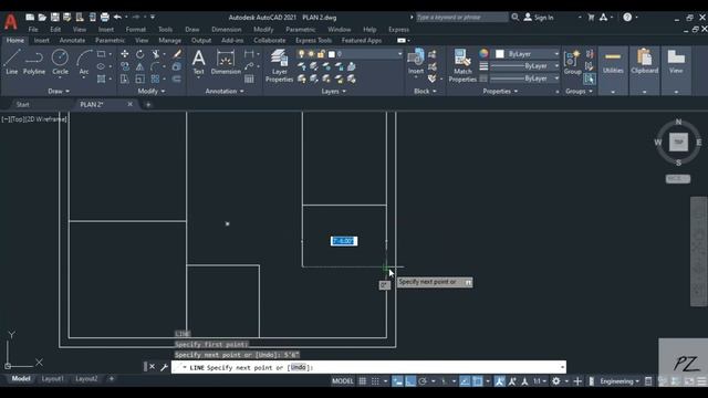 30X22 Feet house plan in AutoCAD #6 смотреть онлайн