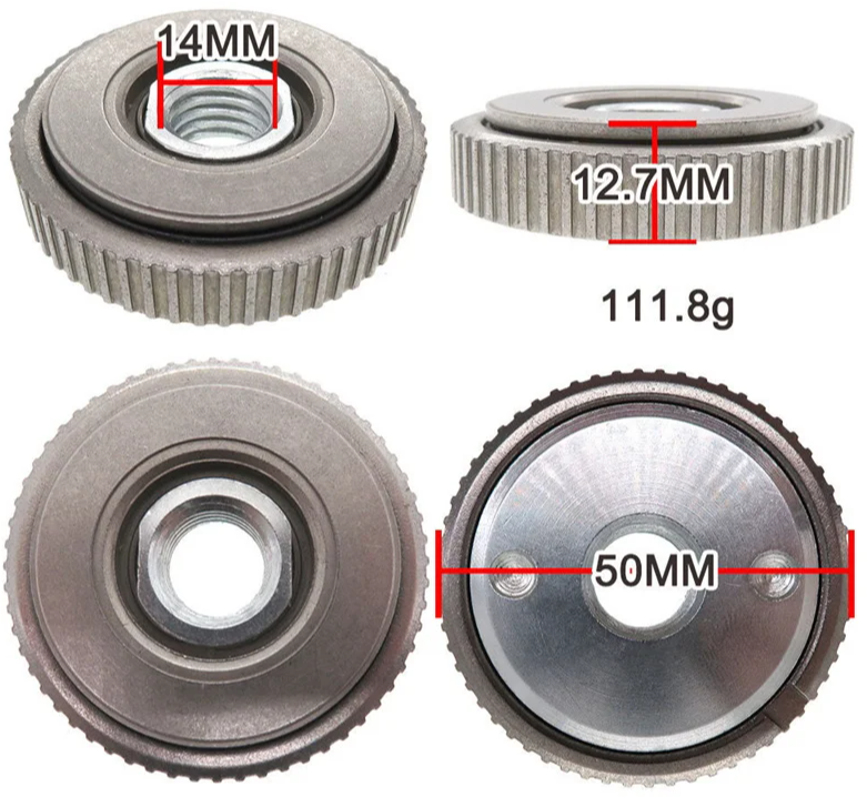 Фланцевая гайка быстроразъёмная для УШМ M14 Flange nut, quick release смотреть онлайн