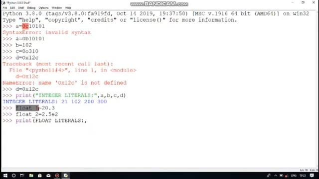 Demonstration of Numeric Literals||how to code||Programming concept... смотреть онлайн