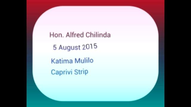 Cde. Alfred Chilinda's two questions.. смотреть онлайн