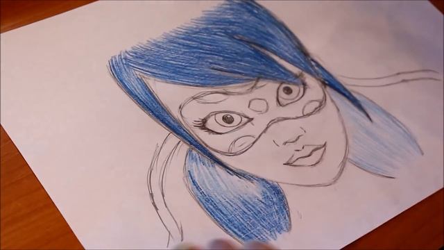 Speed drawing: Miraculous LadyBug(как нарисовать Леди Баг) смотреть онлайн