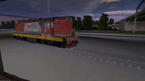 Прибытие на вокзал Ростов-Главный в Trainz 12
