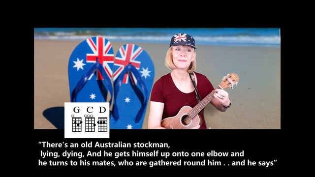 Tie Me Kangaroo Down Fun Ukulele Song Practice Playing the D Chord смотреть онлайн