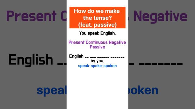 [1minEnglish]Let's practice 10 times a day #tensesinenglish#passivevoice #tenses#speak#verb смотреть онлайн