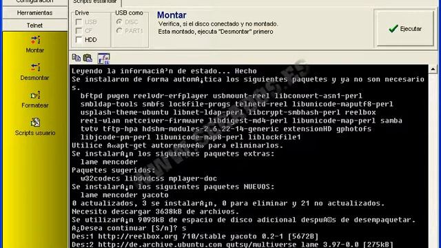 Instalar yacoto en ReelBox desde Telnet смотреть онлайн