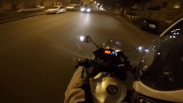 Прогулка по ночной Одессе, Yamaha xj6 Diversion смотреть онлайн