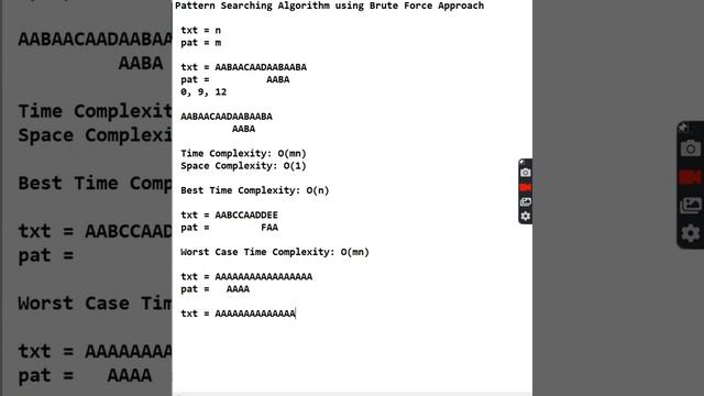 Pattern Searching Using Brute Force Approach (Substring Search) смотреть онлайн