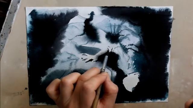 Акварельный этюд/watercolor sketch смотреть онлайн