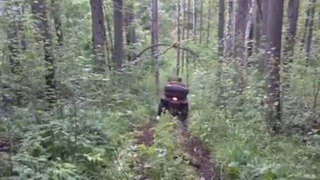 Саня и Серега спускаются с горы на квадрике CF MOTO X6 смотреть онлайн