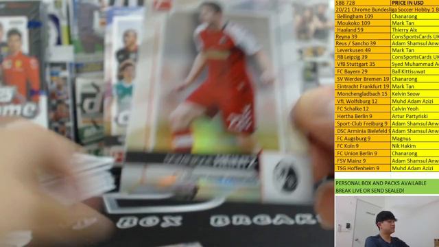 SBB 728 20/21 Chrome Bundesliga Soccer Hobby 1 Box PYT / PYP #2 смотреть онлайн