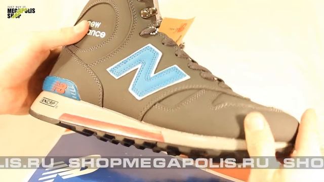 Обзор кроссовок New Balance 1300 сине-серые (высокие, зимние) смотреть онлайн