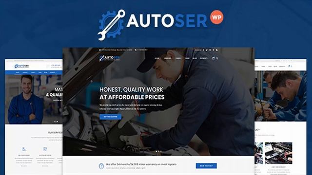 Autoser - Car Repair and Auto Service WordPress Theme | Themeforest Website Templates and Themes смотреть онлайн