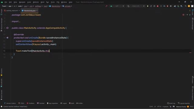 How to Create a Toast in Android | JAVA смотреть онлайн