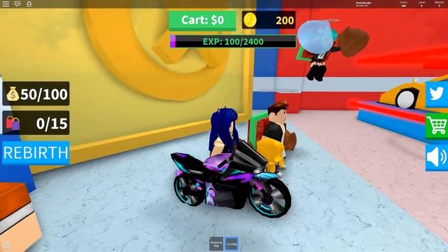 WASTING ALL OF OUR MONEY IN ROBLOX SHOPPING SIMULATOR! смотреть онлайн