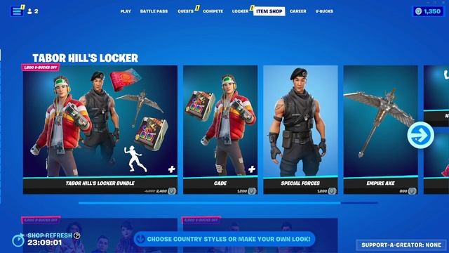 TABOR HILL'S Locker Bundle is HERE! | April 26th Fortnite Item Shop Review смотреть онлайн
