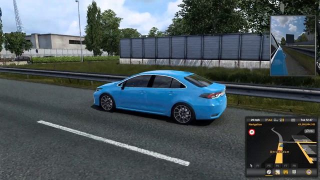 ETS2 1.40 Mods |Car Mod| - Leave City to Highway in Toyota Corolla 2020 V1R60 Mod смотреть онлайн