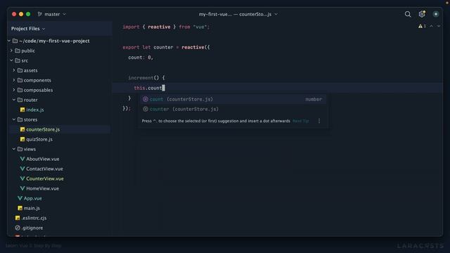 Learn Vue 3 - Ep 24, Direct Mutation Concerns смотреть онлайн