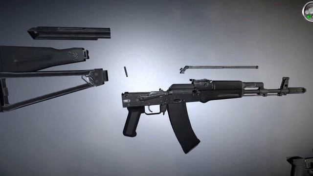 Замена приклада на АК74М в игре Разборка оружия. смотреть онлайн