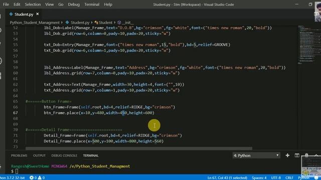 How to make a Student Management System in Python with Database #Hindi - Part 1 of 2 смотреть онлайн