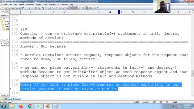 210 can we write or use out.println(-) statements in init, destroy methods of servlet | Servlet Tut смотреть онлайн