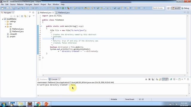 How to create the directory in Java? | Java File | Java IO | Java Tutorial смотреть онлайн