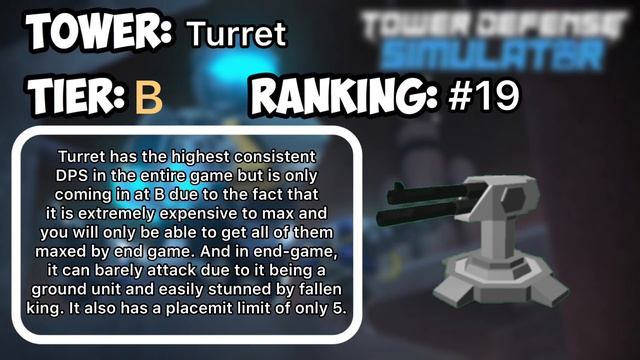 [OUTDATED] Tower Defense Simulator TIER LIST - Ranking All Towers From Worst To Best! (Roblox) смотреть онлайн