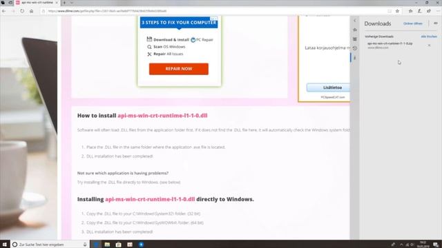 api-ms-win-crt-runtime-l1-1-0.dll Instalieren/lösen! смотреть онлайн