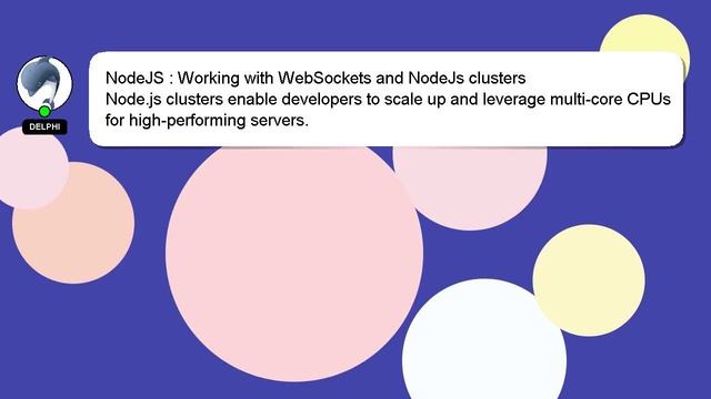 NodeJS : Working with WebSockets and NodeJs clusters смотреть онлайн