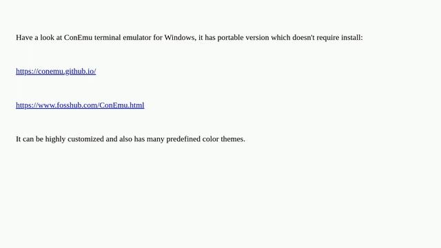 Possible to change GitBash color scheme on Windows 10 without Windows Terminal? смотреть онлайн