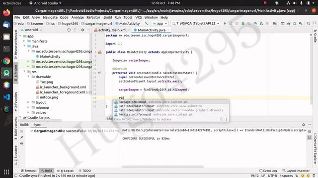 Cargar imagen en ImageView desde URL con Android Studio смотреть онлайн