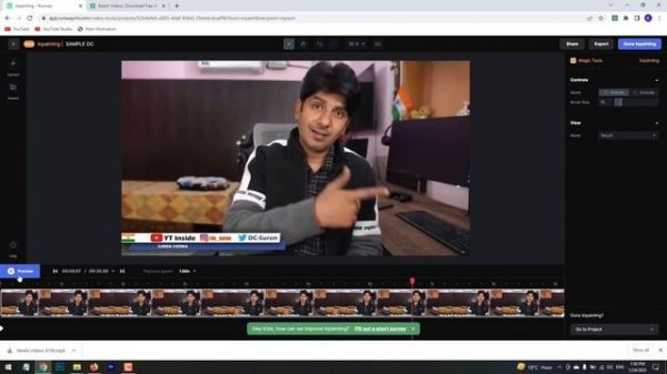 Remove Watermark In Video | Free AI Video Editing Website For Youtube | Runwayml Tutorial Hindi