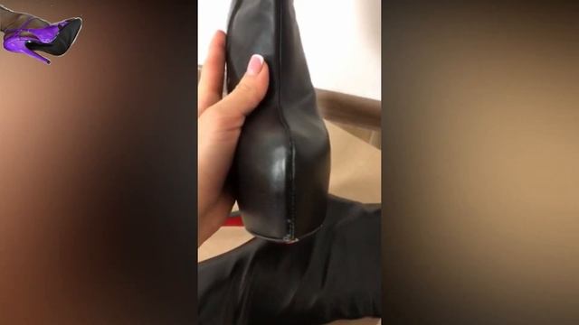 Сапожки, Лабутены, красная подошва, презентация обуви Christian Louboutin, red sole, presentation смотреть онлайн