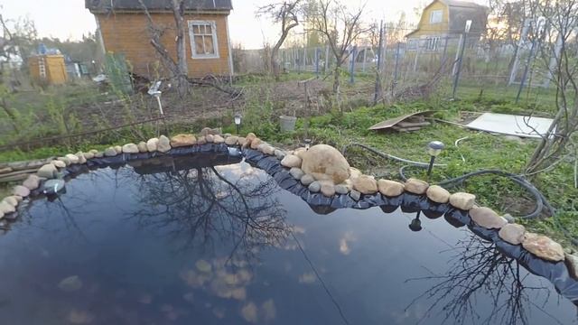 Начинаем декорирование. Пруд своими руками на участке 4,5 сотки. смотреть онлайн