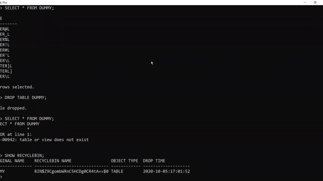 Drop Vs Purge in SQL смотреть онлайн