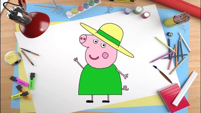 Coloring Pages | Pig Story | Свинка | Kids Animation Collection #5 смотреть онлайн
