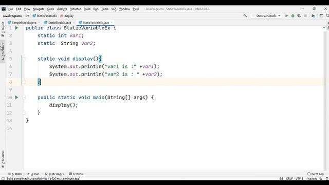 Static Keyword in Java || Use of static keyword in static class, method, variables and blocks. смотреть онлайн
