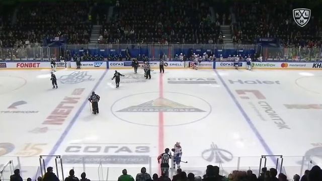 Спорный момент в игре Салават Юлаев - СКА. Судья помог? Или эмоции хоккеистов? смотреть онлайн