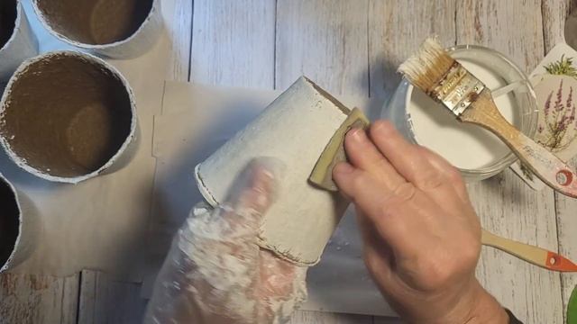 НЕОБЫЧНЫЕ торфяные ГОРШОЧКИ - Красота из остатков и ДЕШЕВО! - Декупаж - DIY - Decoupage смотреть онлайн