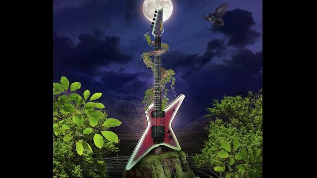 DIY poster of Ibanez DG350 electric guitar. Photoshop creative retouch. смотреть онлайн