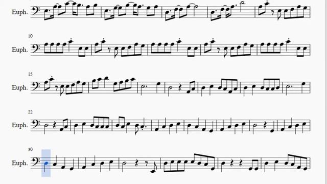 Euphonium Sheet Music: How to play La La La by Naughty Boy & Sam Smith смотреть онлайн