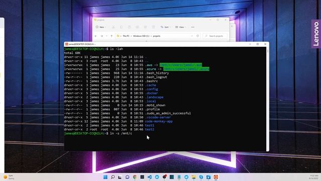 WSL link windows folder to Linux смотреть онлайн