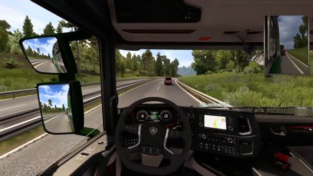 Euro Truck Simulator 2 ( Heavy tonnage transport) Scania engine sound смотреть онлайн