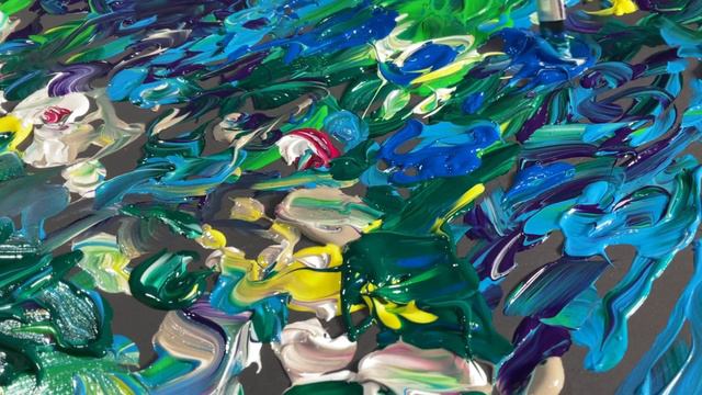 【モネ/睡蓮風に！】激安絵具でモリモリ厚塗りに！[Monet / water lily style! ] For thick coating with super-discount paint! смотреть онлайн